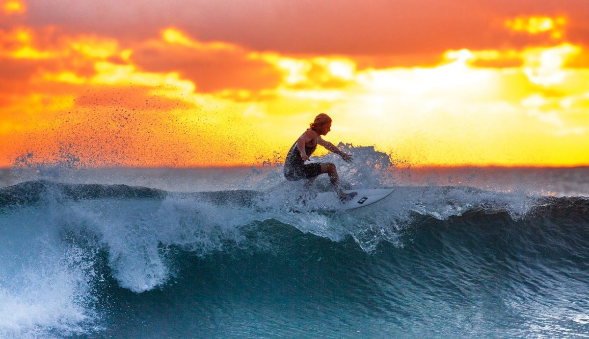 surf sunset ocean