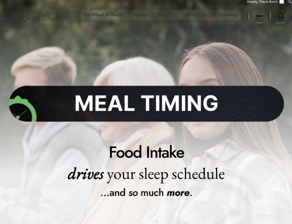 meal timing sleep gut